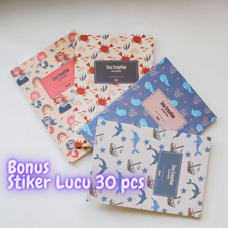 

Buku Diary Catatan Kecil A6 Sealife Sea Life Lucu Aesthetic isi 50 Lembar Kertas Bookpaper Notebook Agenda Pocket Book Saku Memo Notes Bergaris Garis Ina Creative Tebal Tipis Promo Murah Gratis Ongkir