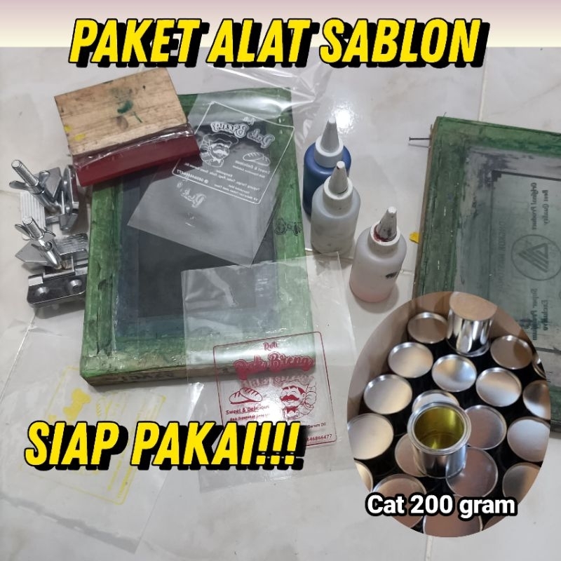 

Paket sablon plastik siap pakai