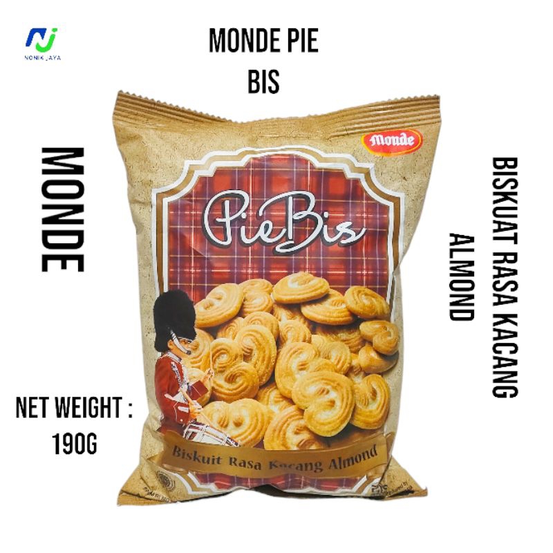 

Monde Pie Bis BISKUIT 190g(Biskuit Rasa Kacang Almond)