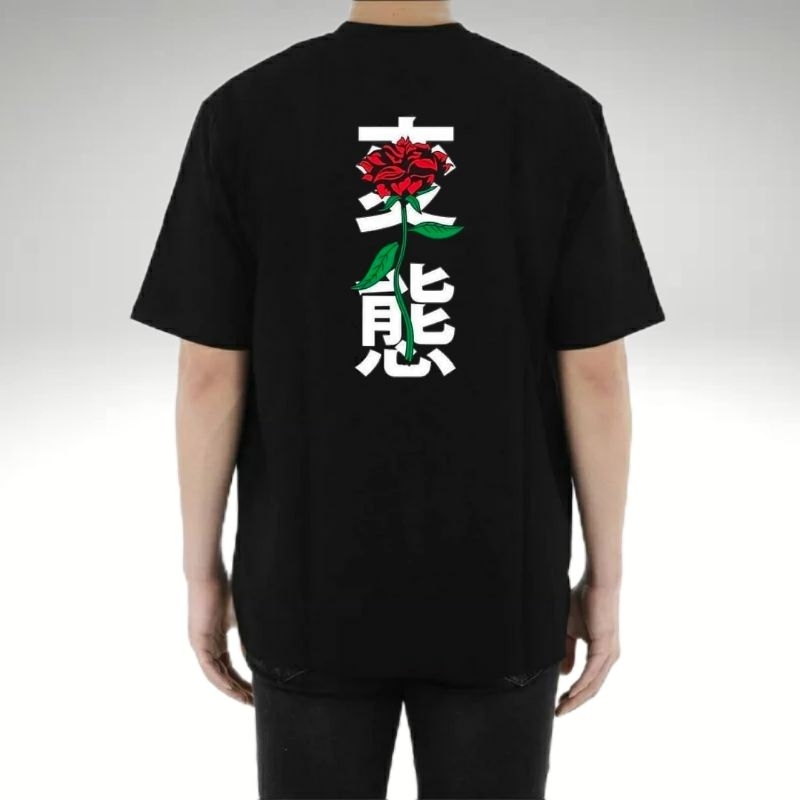 (Kode-03) Kaos Bunga Mawar