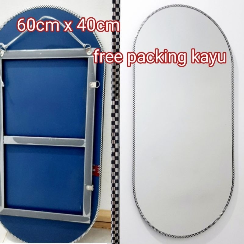 cermin dinding cermin oval / cermin full body