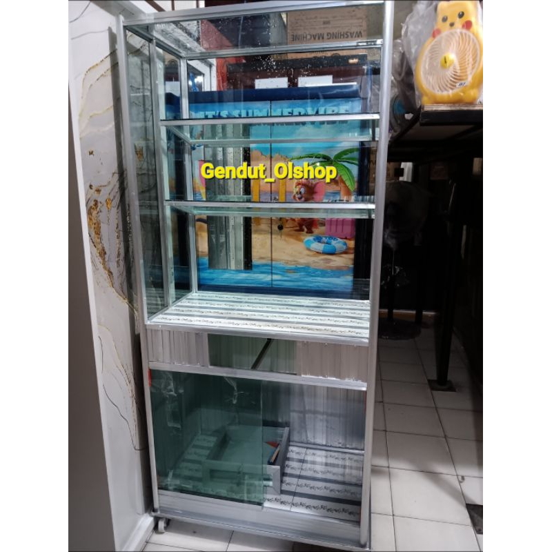 (Khusus Wilayah Kota Palembang) Lemari Etalase Resto (Tatakan/Damparan Miring) Lemari Dagang, Etalas