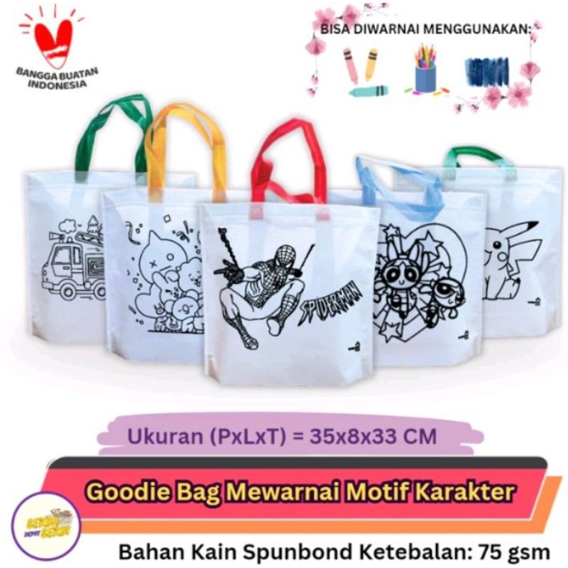 

Goodie Bag Tas Mewarnai Spunbond