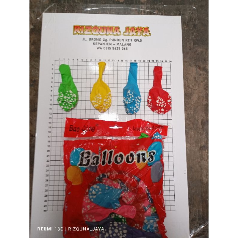 rentengan balon motif