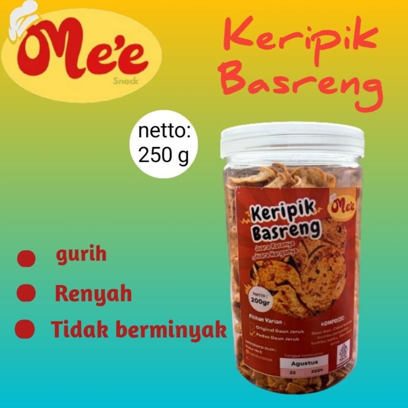 

Me'e Keripik basreng kemasan jar