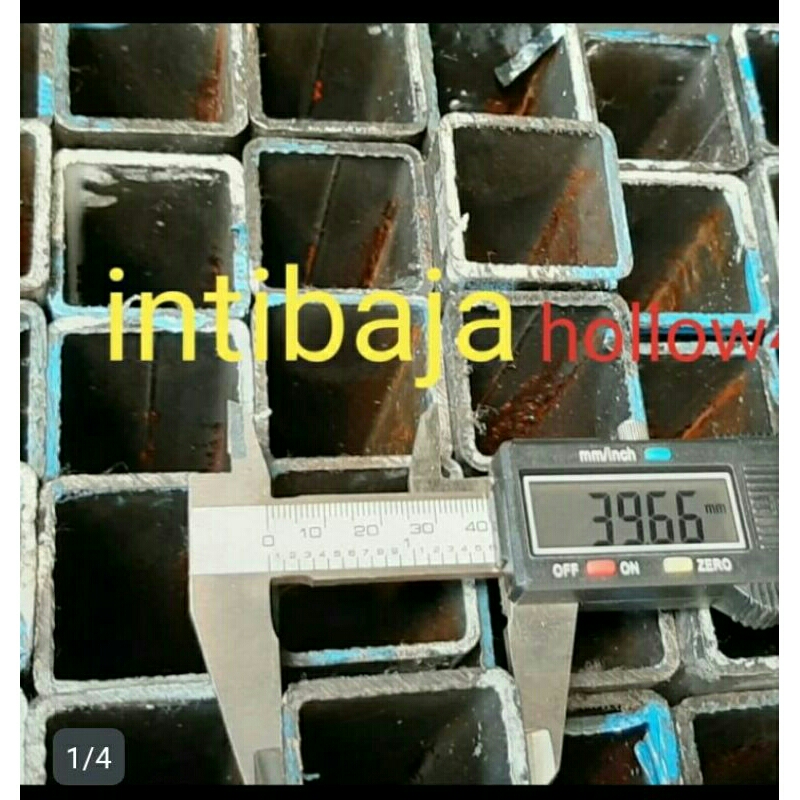 Besi Hollow Hitam  40 x 40 x 6meter (besi kotak 40 x 40)
