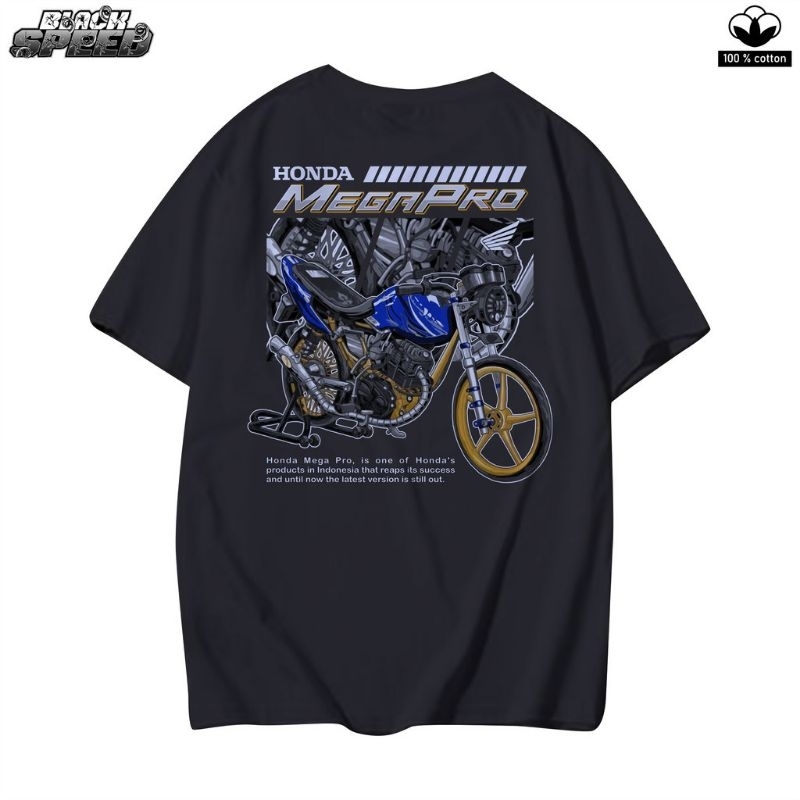 KAOS HONDA MEGAPRO RACING HEREX GL MP BAJU RACING DISTRO PRIA WANITA COTTON COMBED24S