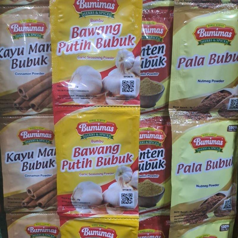 

Bumimas bumbu dapur Bawang putih bubuk,Pala bubuk,jinten bubuk,Kayu manis bubuk