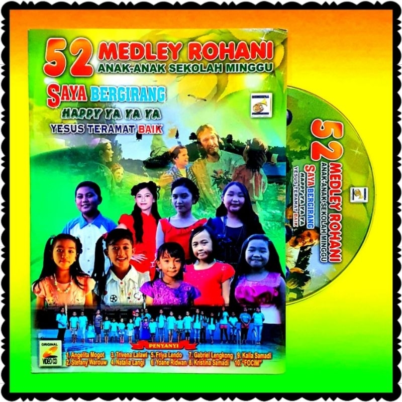 KASET VCD LAGU ROHANI ANAK SEKOLAH MINGGU-LAGU ANAK ROHANI-VCD LAGU ROHANI-KASET DVD LAGU ROHANI KRI