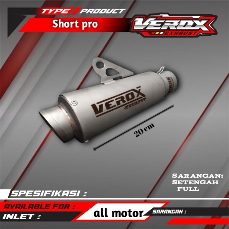SILINSER/SILINCER TABUNG KNALPOT VEROX ORIGINAL SATRIA FU SONIC MX KING DLL NOT PROLINER WRX CLD