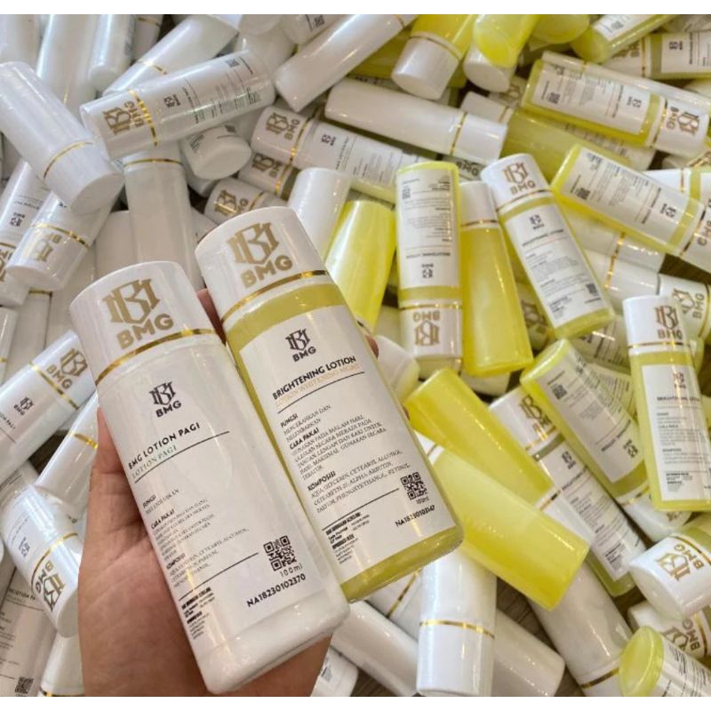 Lotion BMG Pagi & Malam BPOM | Lotion Pemutih Badan Ampuh Handbody