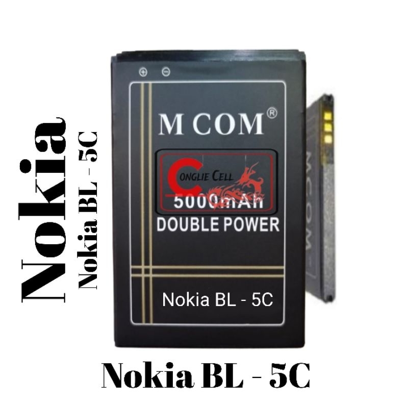 Battery Batre Baterai Mcom Nokia BL-5C BL5C BL 5C BL-5CA BL5CA BL 5CA BL-5CB BL5CB BL 5CB ori oem
