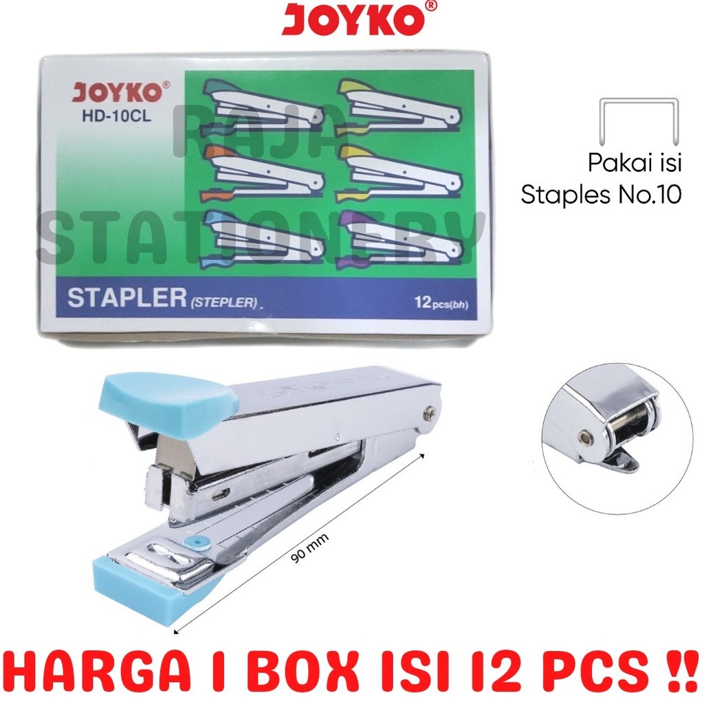 

JOYKO STAPLER HD1 KECIL STEPLER NO1 ALAT STEPLES HEKTER HD1CL LUSIN 12PCS KODE K1T6