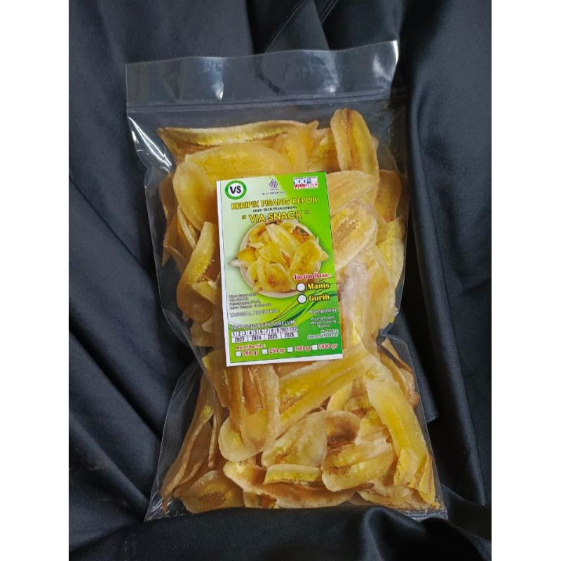 

Keripik Pisang Kepok Manis dan Gurih 200g | Kripik Pisang Kepok 200 gram Manis / Gurih | Via Snack