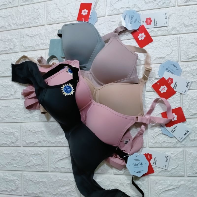 Bra Sorex 9814 9815 | Bra Sorex Busa Tanpa Kawat Kait 3 34 36 38 40 || Bh Sorex Silky Soft 9815 | Br