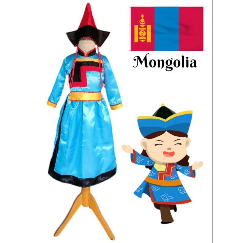 Mongolia Girl | Baju Negara Mongolia Anak Dan Dewasa | Traditional Costume Of Mongolian