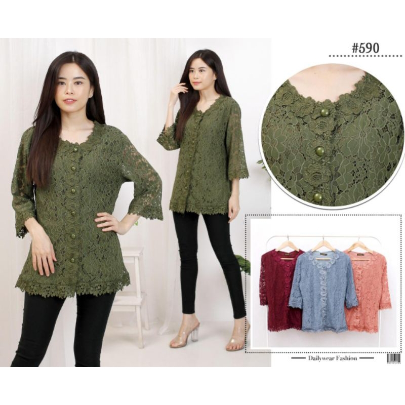 Atasan Brukat Premium pakai puring busui Frendly