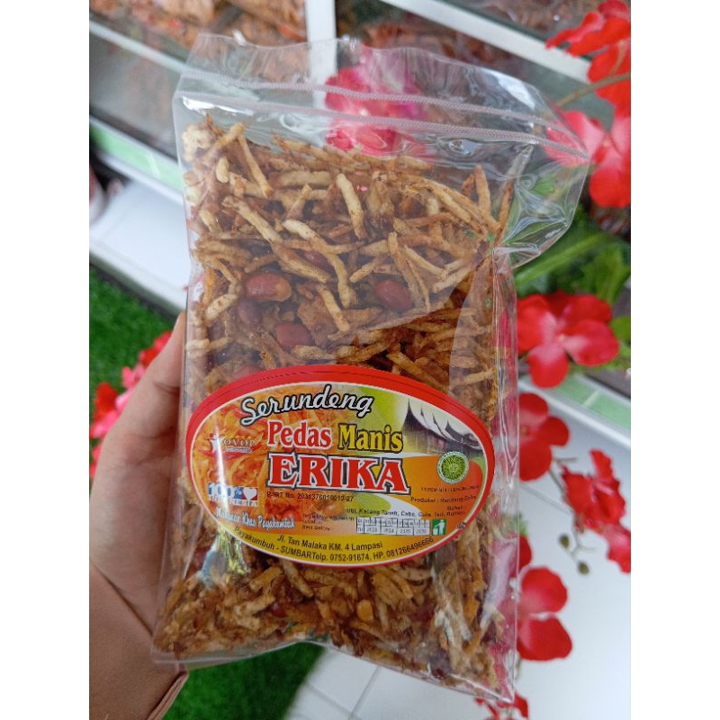 

Kuliner Minang Serundeng kentang Manis Pedas Erika Oleh-Oleh Asli Cemilan Kampung Makanan Khas Payakumbuh Padang Jajanan Snack Minang Kabau