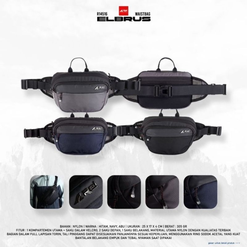 Tas Pinggang Elbrus Arei Outdoorgear
