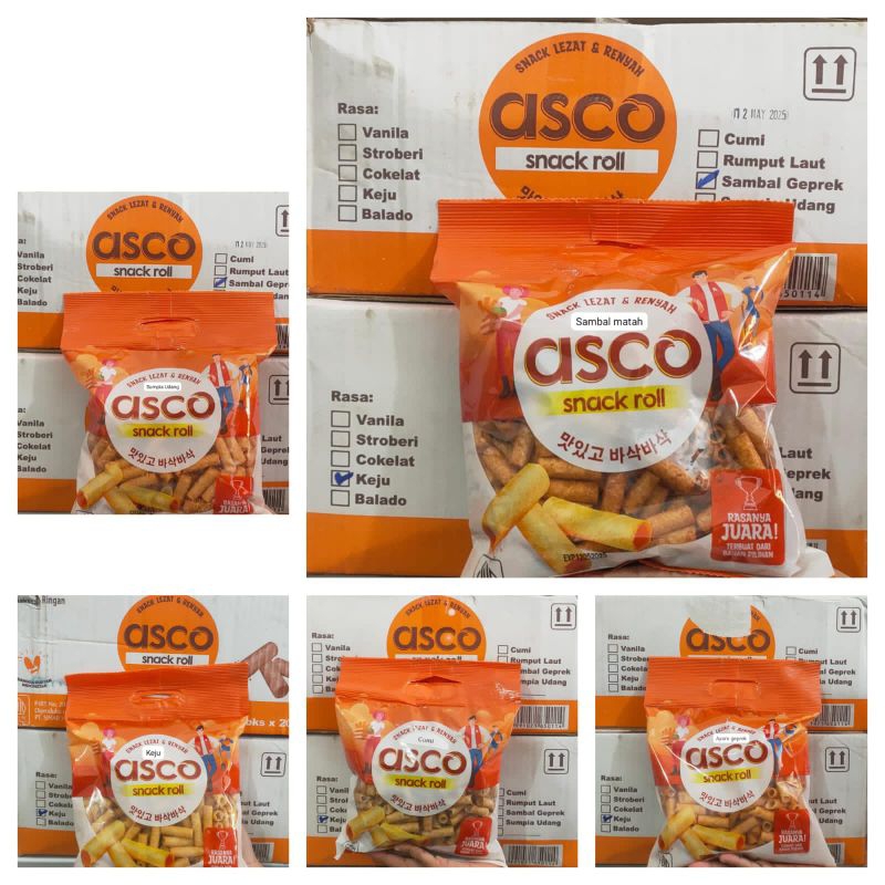 

ASCO SNACK ROLL KEMASAN DUS