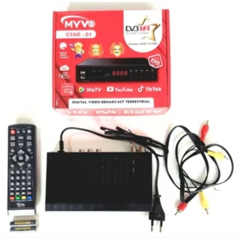 STB Myvo star 02 stb tv set top box tv digital receiver tv tabung, led, lcd