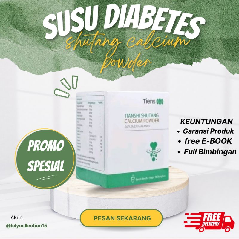

OBAT CHINA DIABETES - Susu Labu Diabetes SHUTANG CALSIUM POWDER - Susu untuk Diabetes - Mengobati Diabetes KENCING MANIS