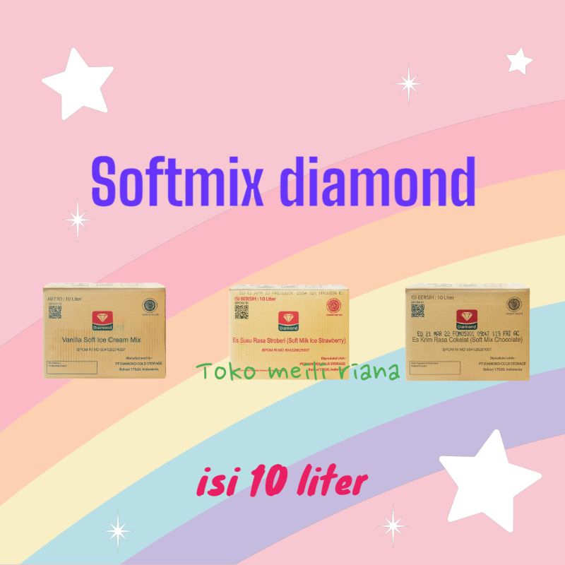 

softmix ice cream diamond soft mix diamond 10 liter softmix diamond murah