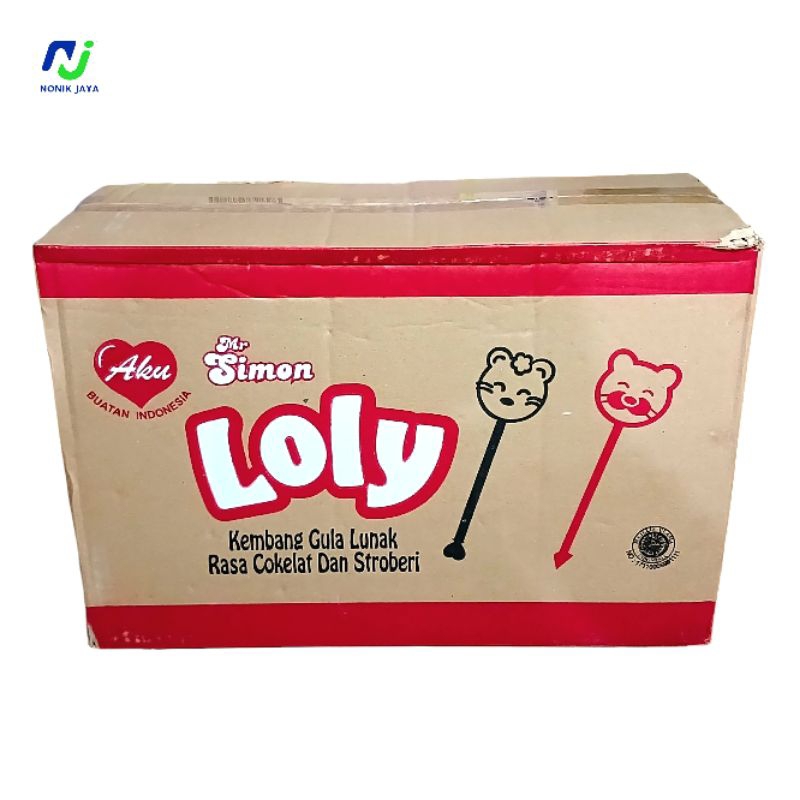 

Simon Loly Kartonan Isi 12 Box(KEMBANG GULA LUNAK COKELAT & STROBERI)