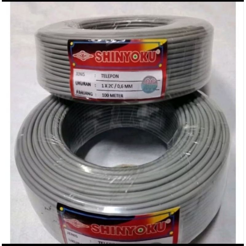 Kabel Telepon Shinyoku Kabel Instalasi Walet 50 meter & 100 meter