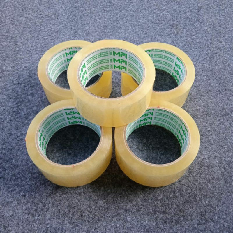

Isolasi lakban perekat bening dan coklat 45 mm 90 yard Murah