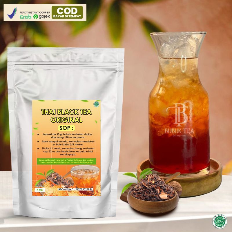 

BUBUK MINUMAN THAI BLACK TEA ORIGINAL 1KG - BUBUK TEH