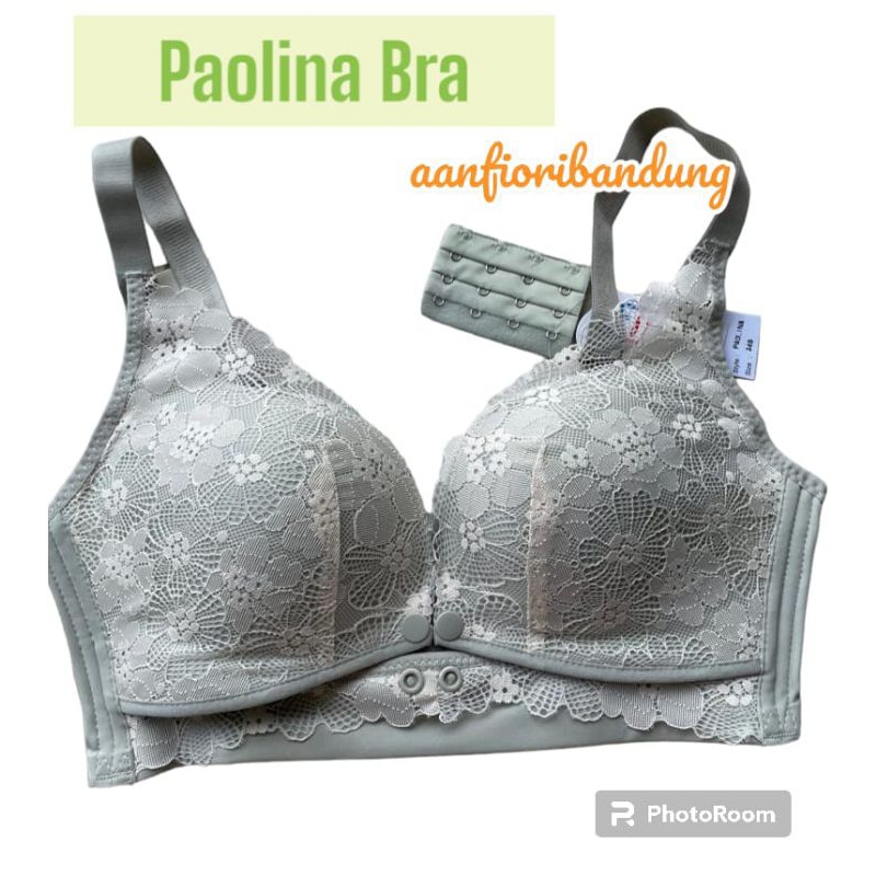 FIORI Bra PAOLINA Light Green | Bra Kancing Depan | Bra Tanpa Kawat Tanpa Busa kait 4