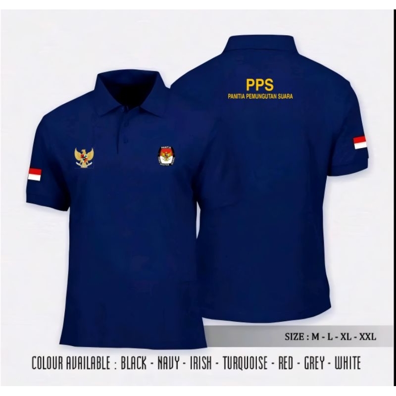 kaos PPS full bordir lengan pendek bertuliskan PPS request warna via chat