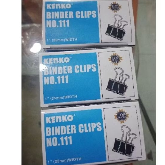 

KENKO-Binder klip no.111/penjepit kertas no.111/isi12/pack