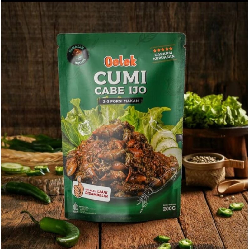 

Oelek Cumi Cabe ljo Oelek / Lauk Cumi Cabai ijo / Lauk Siap Saji