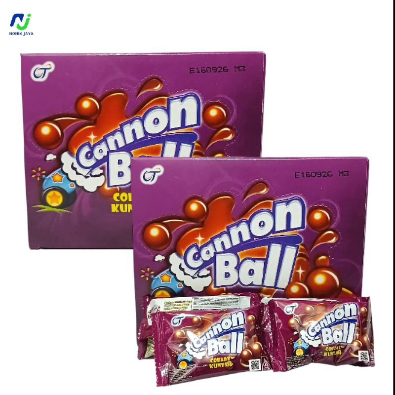 

Cannon Ball Cokelat Kunyah Box Isi 24 Pcs@5.4g