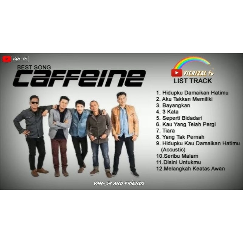 KASET CD MOBIL LAGU BAND CAFFEINE-KASET CD COMPACT DISC LAGU POP INDONESIA 2000 AN-KASET CD LAGU POP