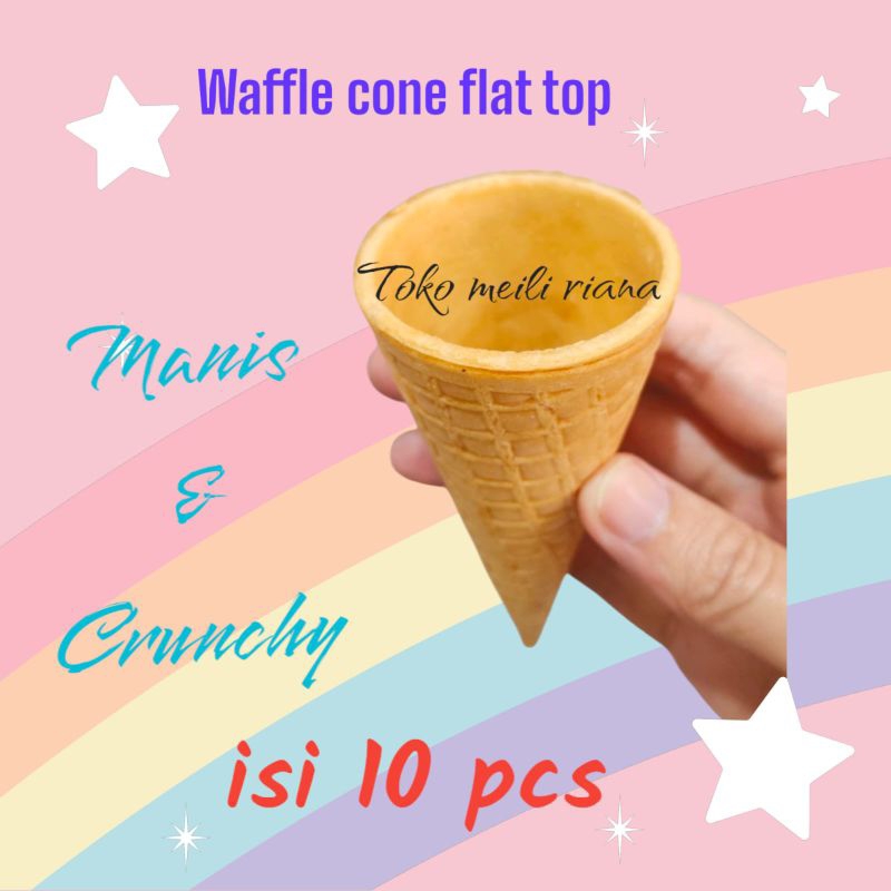 

waffle flat top waffle cornetto crunchy isi 10 pcs