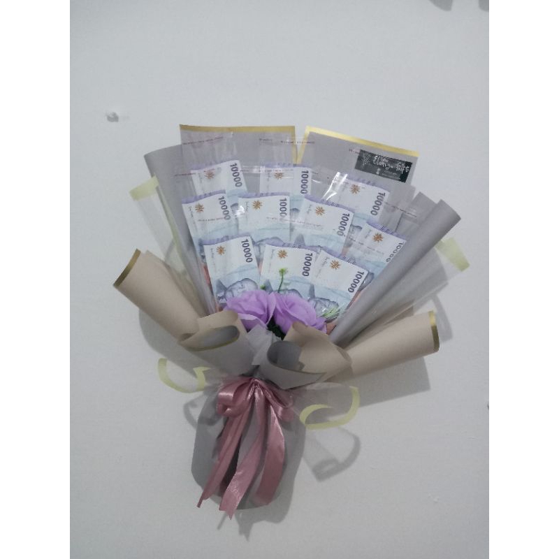 

BUKET UANG 10L/FREE BUNGA/BUKET MURAH GIFT WISUDA ULTAH