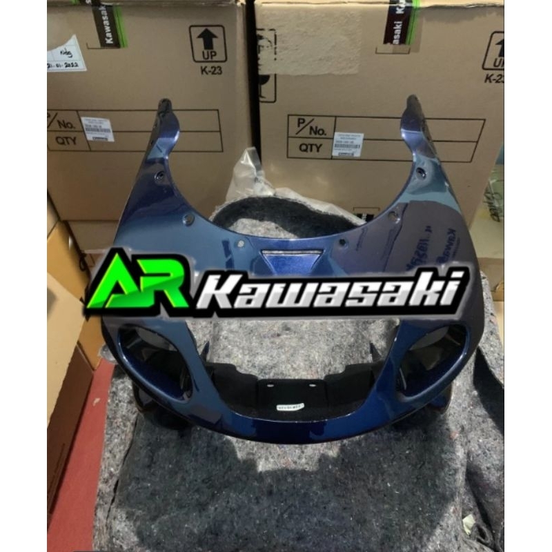 fairing batok lampu depan ninja rr old biru navy original