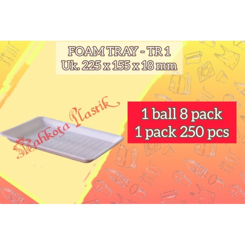 tempat daging, ikan/tray makanan/Foam Kotak TR 1