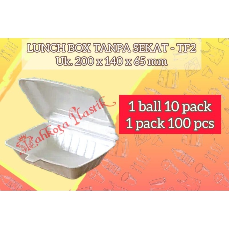 kotak makan/tray bubur/Foam KCS 2