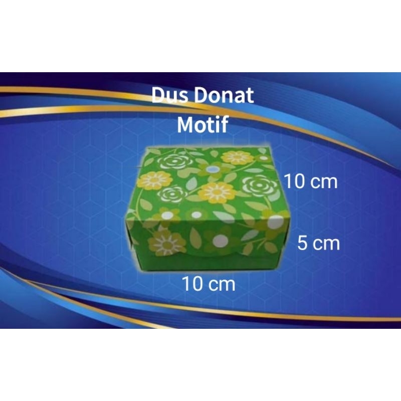 DusDonat isi 1 Motif/Dus kue/Dus roti