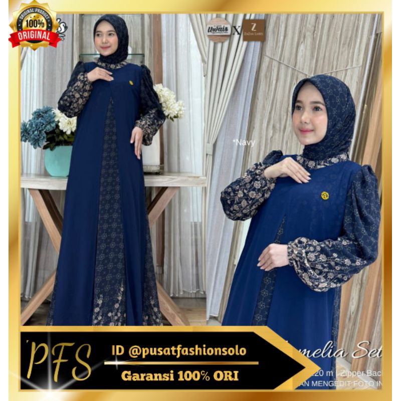《Ready Stok》KAMELIA SET HIJAB ORIGINAL PRODUK By UWAIS✔ | Gamis Muslimah Terbaru Free Jilbab Premium