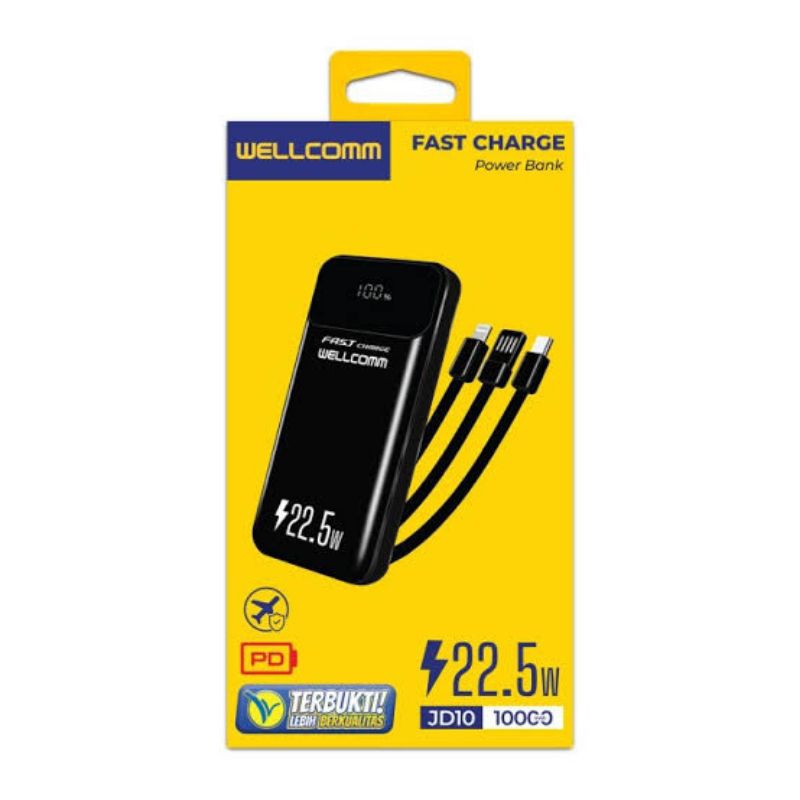 POWER BANK WELLCOMM JD10 10000mAh