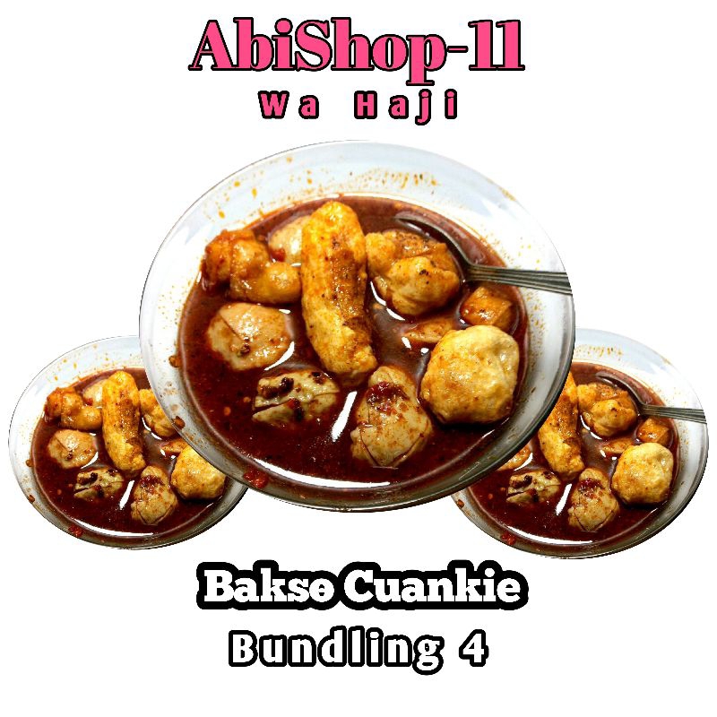 

BUNDLING 4 Bakso Cuanki kuah lekoh,Boci misdaseum