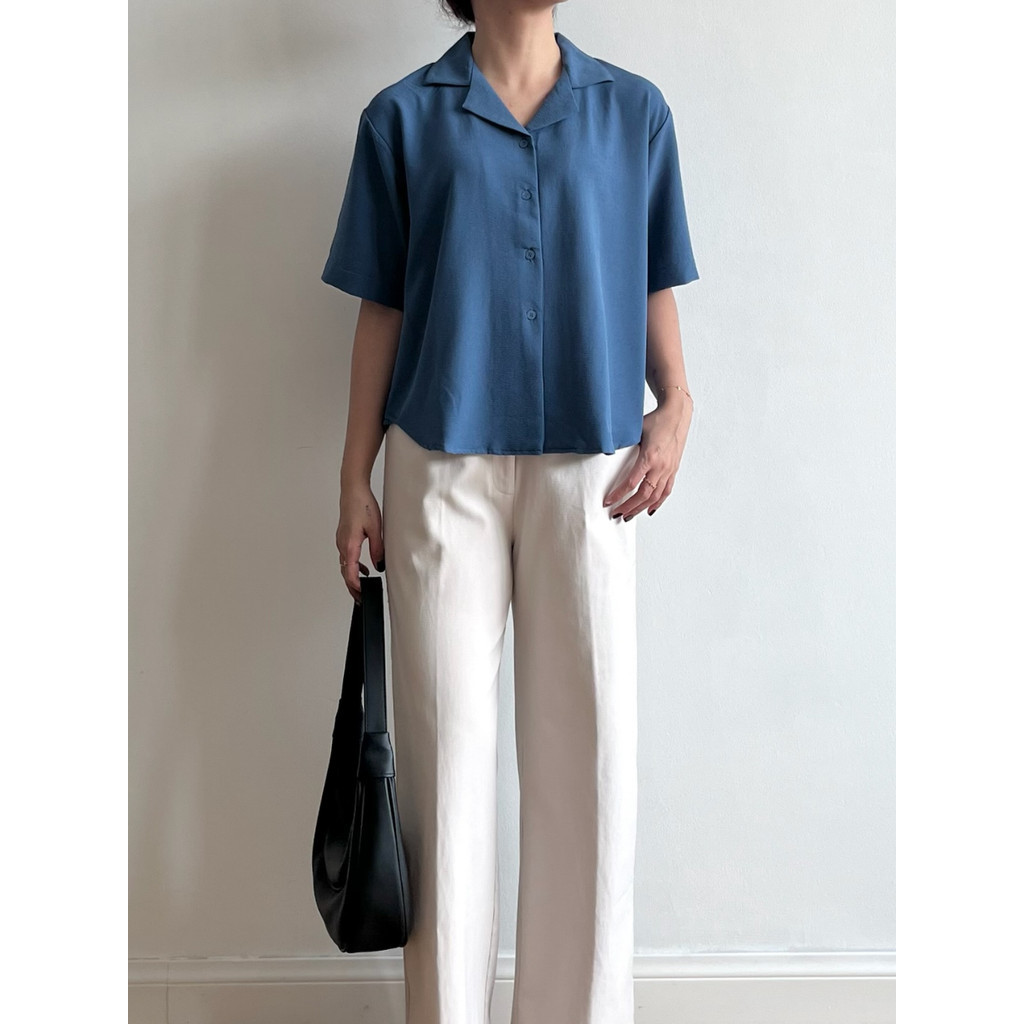 Nayla Shirt | Kemeja Tangan Pendek Wanita | K.1271