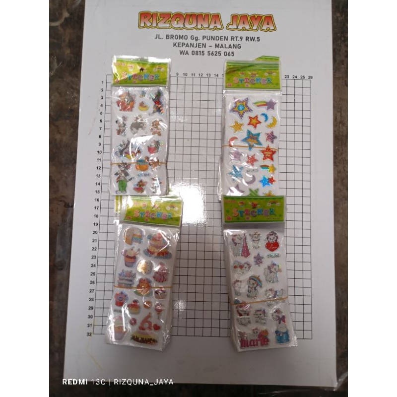 

Serbu sticker timbul kecil