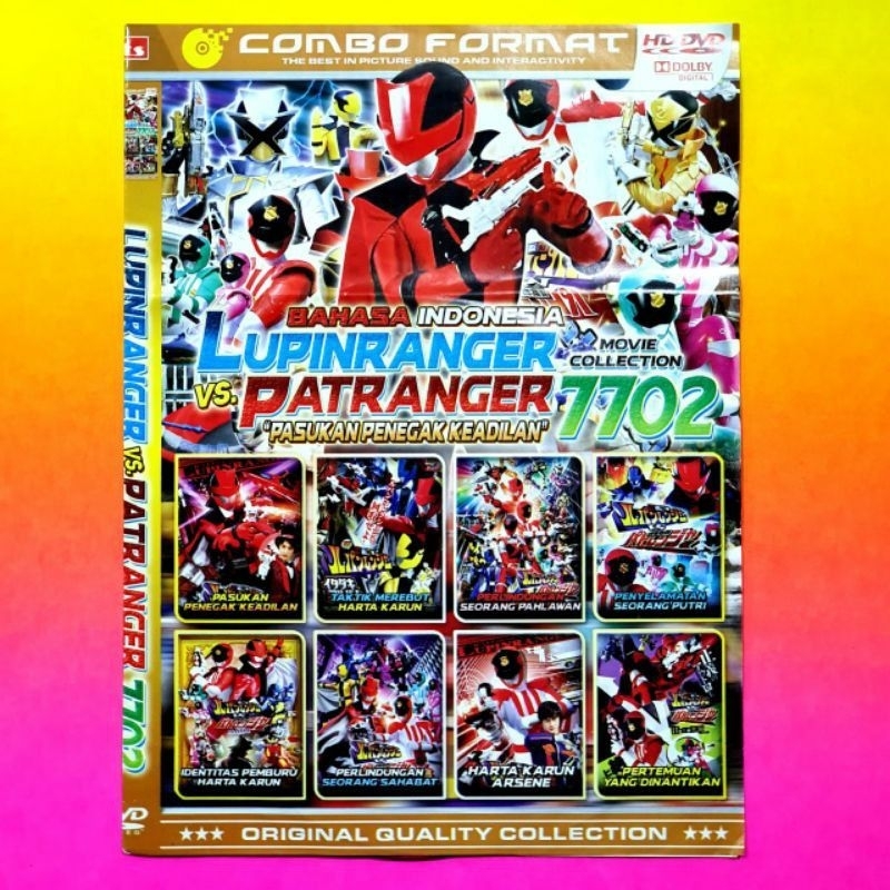 KASET DVD LUPINRANGER VS PATRANGER DUBBING BAHASA INDONESIA-LENGKAP FULL BOX