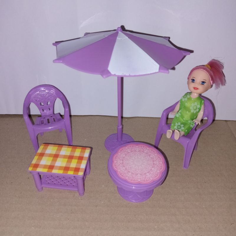 Mainan Berbii Kecil Set Kursi Santai